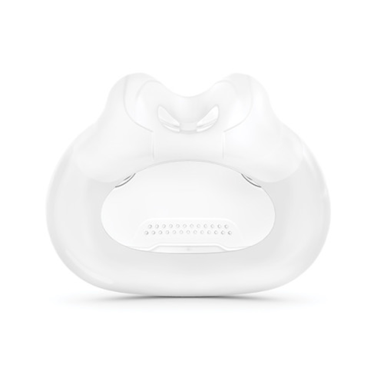 AirFit F30i replacement cushion shown in silicone UltraCompact design for the under-the-nose full face CPAP mask.